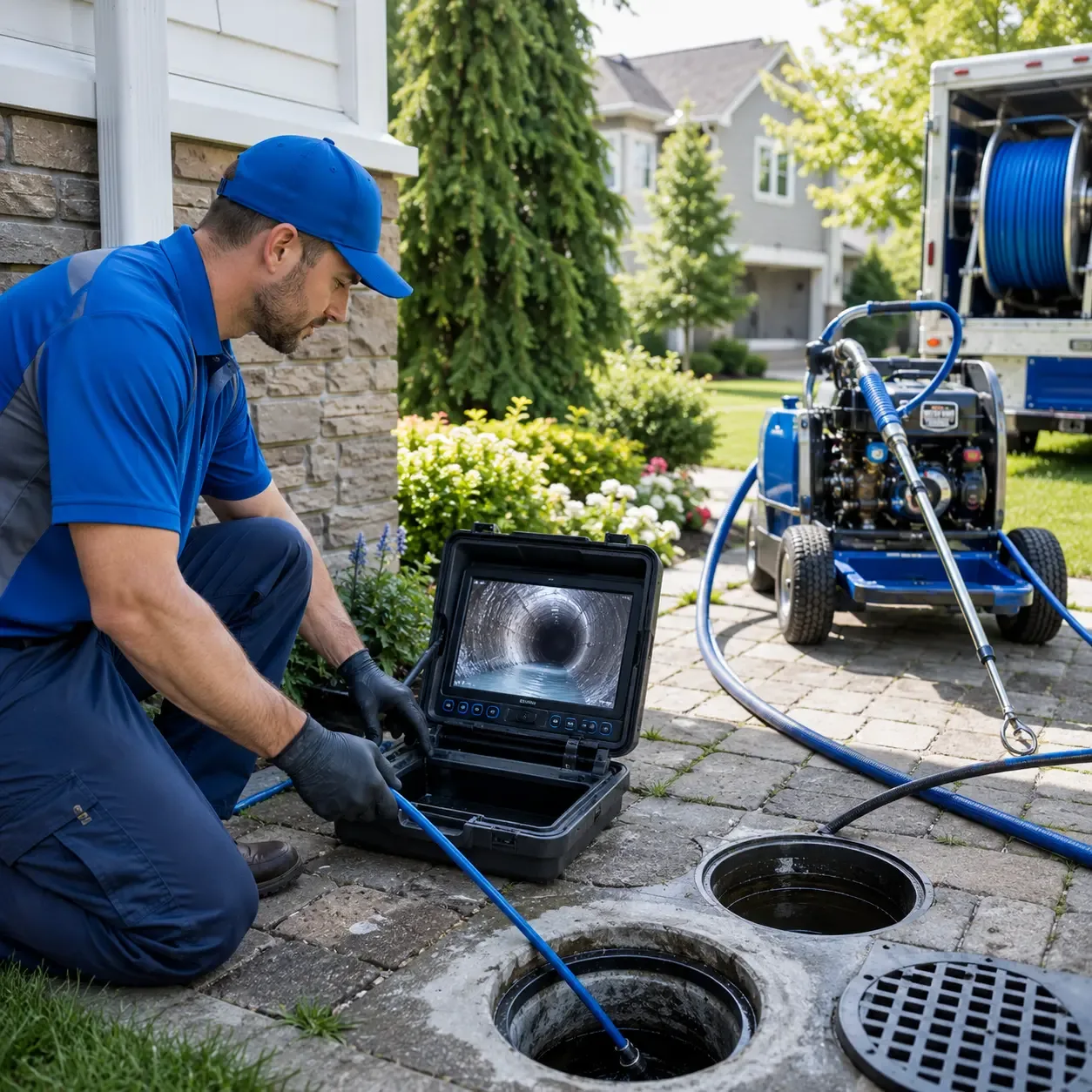 Outdoor drain cleaning professionals serving Bernville, PA